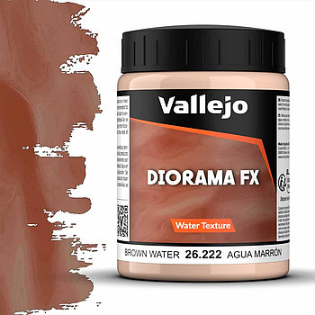 Текстурная паста для диорамы грязная вода (BROWN WATER), 200 мл, Vallejo