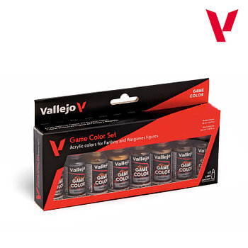 Набор акриловых красок GAME COLOR SET: METALLIC COLORS, 8х18мл, Vallejo