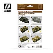 Набор акриловых красок AFV GERMAN AFRIKA KORPS 1941/42 (DAK) 6x8ml, фото 2