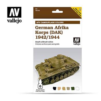 Набор акриловых красок AFV GERMAN AFRIKA KORPS 1942/44 (DAK) 6x8ml