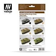 Набор акриловых красок AFV GERMAN AFRIKA KORPS 1942/44 (DAK) 6x8ml, фото 2