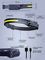 Налобный фонарь аккумуляторный LX200 Induction Headlamp, фото 3