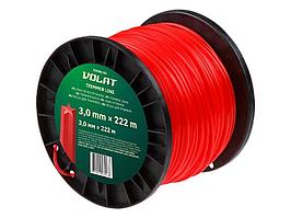 Леска для триммера 3,0мм х 222 м звездочка ВОЛАТ