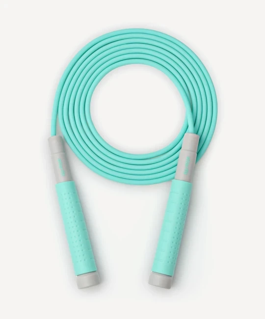 Скакалка STARFIT RP-401 c силиконовыми ручками, 3 м, мятный