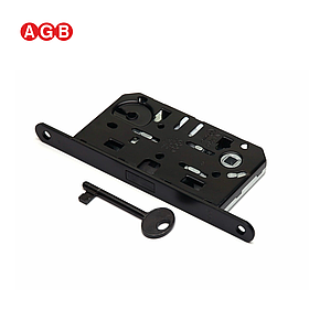 Замок магнитный межкомнатный AGB Polaris под сувальдный ключ (черный) B06101.50.93
