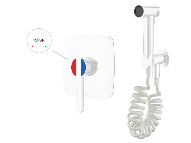 Смеситель для биде (Lt) D35, серия Lotus белый, a-five