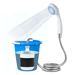 Походный переносной душ Portable Outdoor Shower с акуммулятором и зарядкой от USB