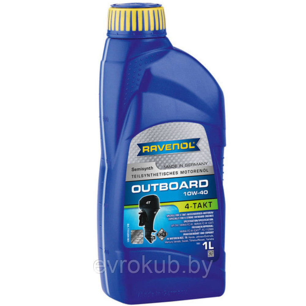 Моторное масло для 4-T лодочных моторов RAVENOL Outboardoel 4T 10W-40