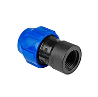 Муфта ПНД компр. соединительная c внутренней резьбой 50х2" VALFEX