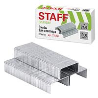 Скобы для степлера №24/6, 1000 штук, STAFF "EVERYDAY", до 30 листов, 220429 Цена без НДС!!!