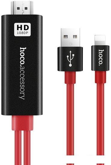 Разветвитель Hoco UA4 (черный/красный)