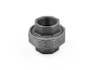 Американка под плоск. прокладку 1/2"  вн.-вн. чугун черн., AV Engineering