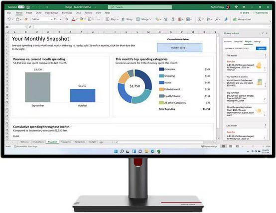 Монитор Lenovo ThinkVision P27h-30 63A1GAT1UK, фото 2