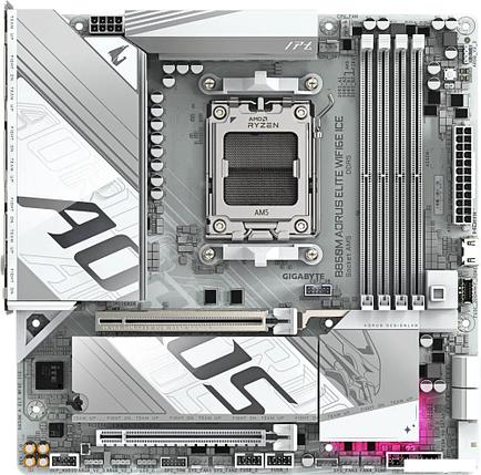 Материнская плата Gigabyte B850M Aorus Elite WiFi6E Ice, фото 2