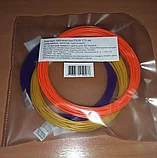 Комплект ABS-пластика ESUN 1.75 мм. для 3D ручек (оранжевый, золотой, пурпурный), 10 метров каждого цвета, фото 3