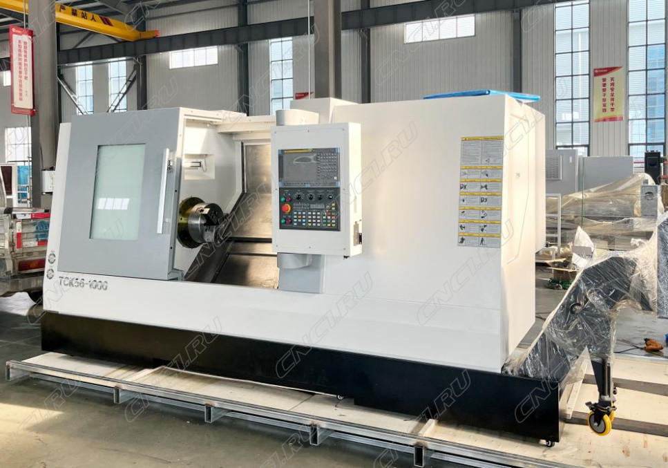 Горизонтальный токарный станок MetalCraft с ЧПУ ТСК56-1000 с датчиком Renishaw HPMA, с люнетом