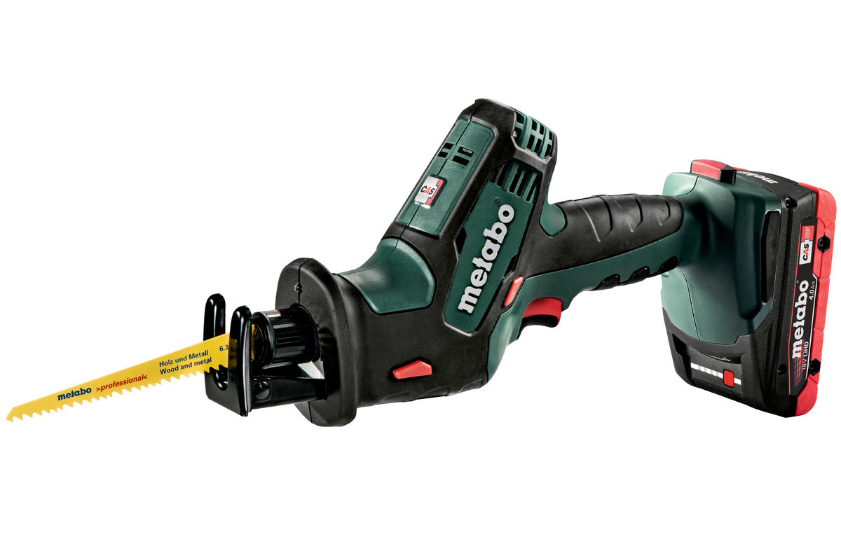 602266800 Пила сабельная аккумуляторная Metabo SSE 18 LTX Compact (2×4.0 Ah)