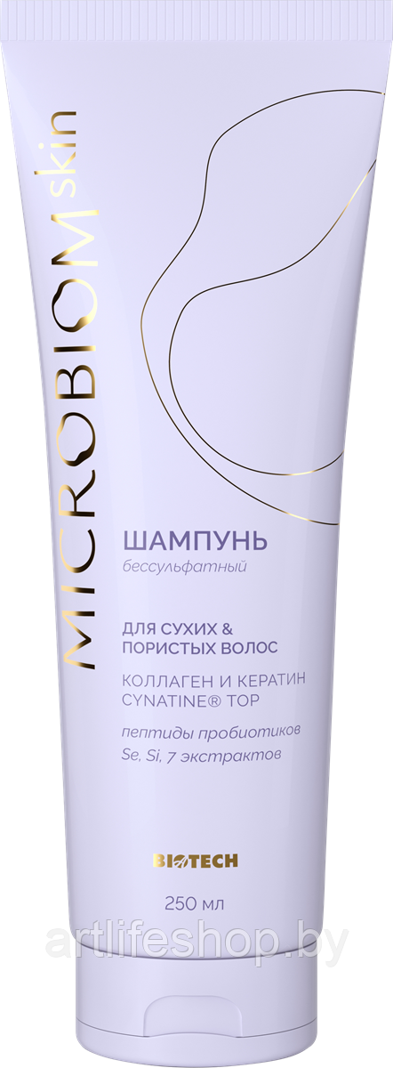 Шампунь для сухих и пористых волос МICROBIOM SKIN