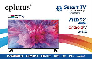 Eplutus Телевизор 32" HD, черный EP-321T2SFD