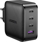 Сетевое зарядное устройство UGREEN CD224-70774, USB + 3 USB-C, QC3.0/4.0, PD 65W Быстрая зарядка, че