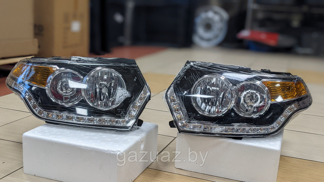 Фара в сб. УАЗ PATRIOT с ДХО 3163-3711010-20 (П) фара в сб. УАЗ PATRIOT с ДХО 3163-3711011-20 (Л)