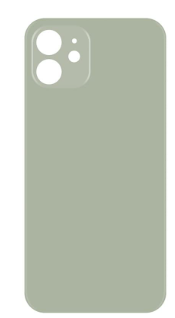 Задняя крышка для iphone 12 Белая, черная Без Логотипа