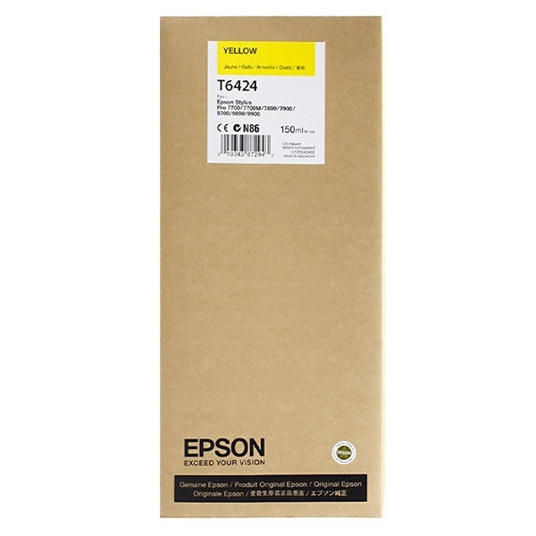 Картридж Epson T6424 (C13T642400) желтый