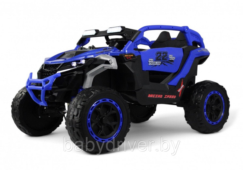 Детский электромобиль RiverToys K707AM (синий)