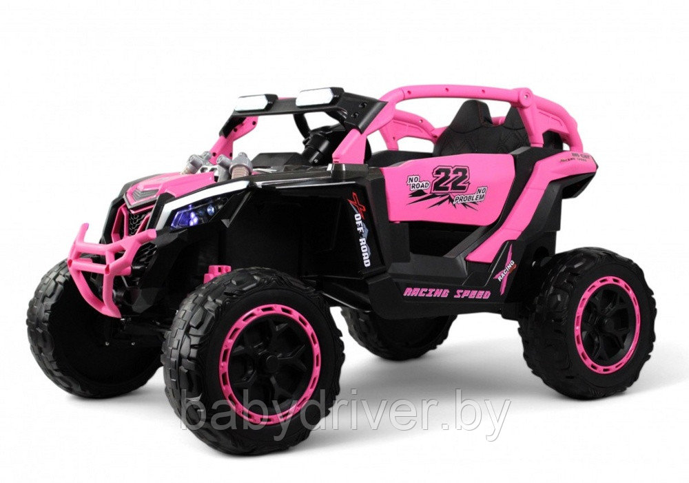 Детский электромобиль RiverToys K707AM-A (розовый)