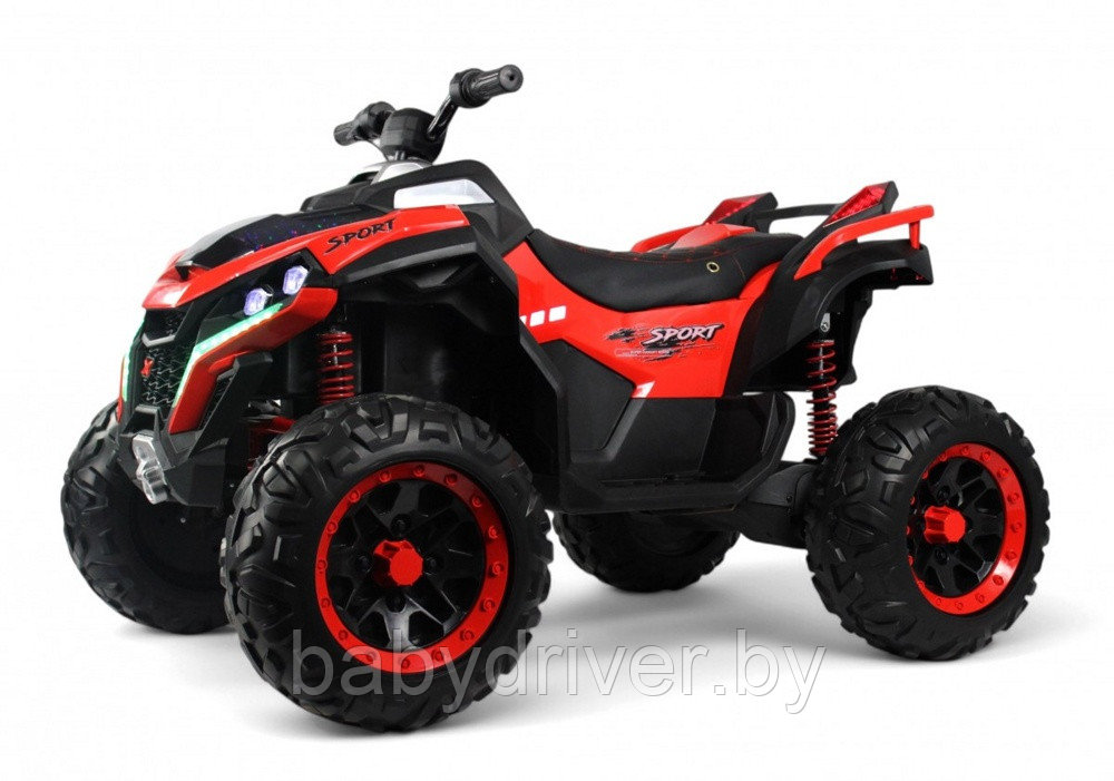 Детский электроквадроцикл RiverToys Z888VO 4WD (красный) Двухместный Полноприводный