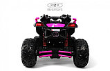 Детский электроквадроцикл RiverToys Z888VO 4WD (розовый) Двухместный Полноприводный, фото 3