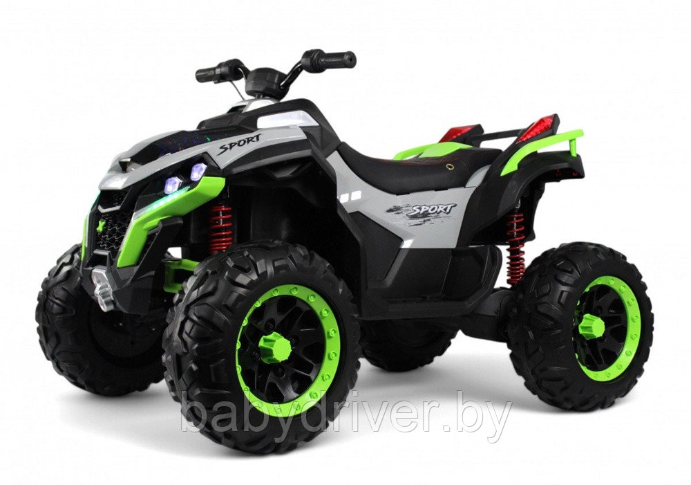Детский электроквадроцикл RiverToys Z888VO 4WD (серый) Двухместный Полноприводный