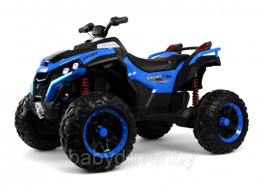 Детский электроквадроцикл RiverToys Z888VO 4WD (синий) Двухместный Полноприводный