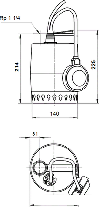 Насос Grundfos Unilift KP 250 A 1, фото 2