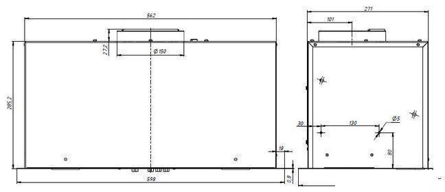 Кухонная вытяжка Elikor Cube 60П-1000 237811 (черный), фото 2