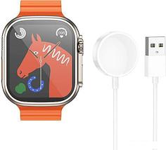 Умные часы Hoco Y12 Ultra (титановое золото), фото 3