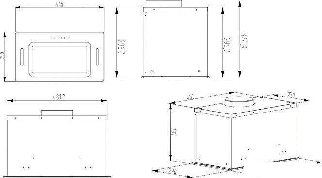 Кухонная вытяжка Evelux Arvid 60 BG, фото 2