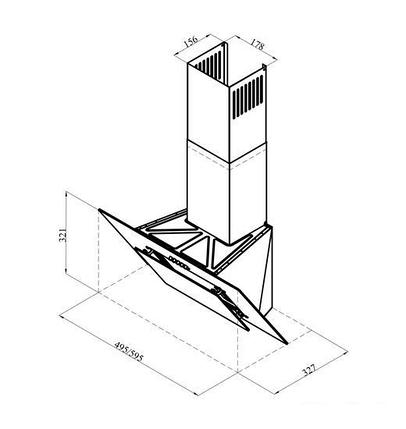 Кухонная вытяжка LEX Mira G 600 (белый), фото 2