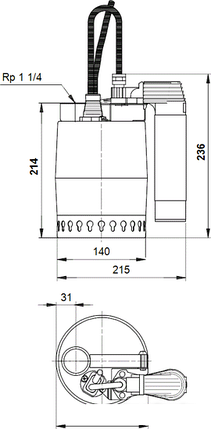 Насос Grundfos Unilift KP 150 AV 1, фото 2