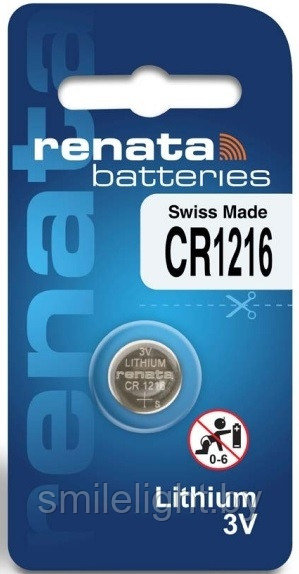 Литиевая батарейка RENATA CR1216 Lithium 3V BL.1