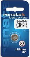 Литиевая батарейка RENATA CR1216 Lithium 3V BL.1