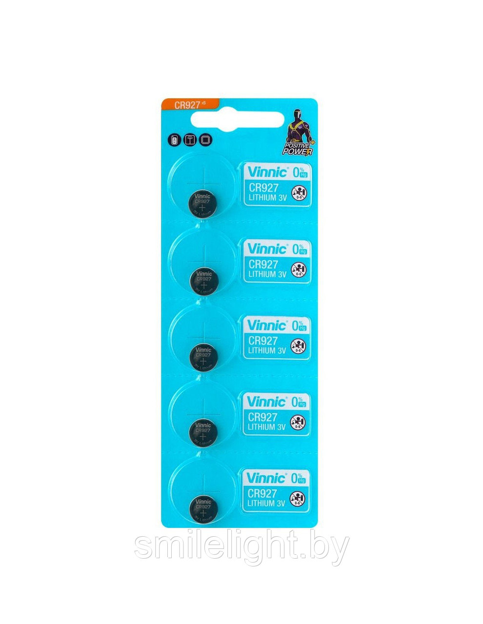 Элемент питания VINNIC CR927-C5 Lithium 3V Bl.5