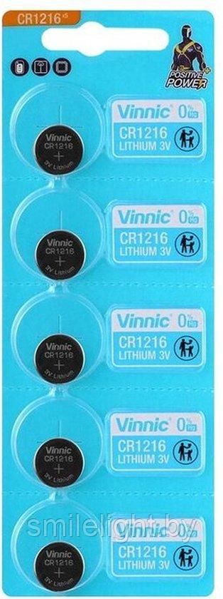Элемент питания VINNIC CR1216-C5 Lithium 3V Bl.5