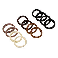 Резинки для волос 4шт, d5см, полиэстер, 3 микса цветов, ACS-52 ЮНИLOOK 322-016