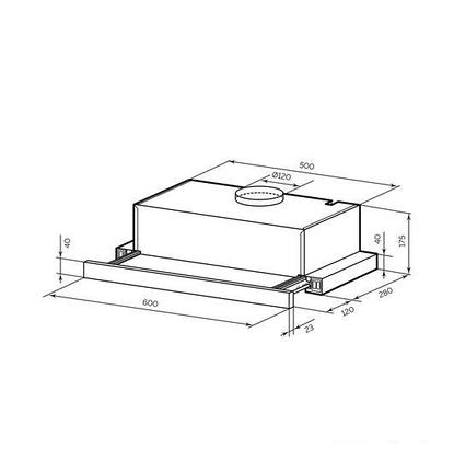 Кухонная вытяжка LEX Honver G 2M 600 (белый), фото 2