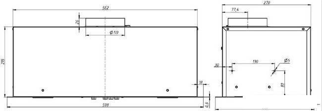 Кухонная вытяжка Elikor Cube 60П-650 235568, фото 2