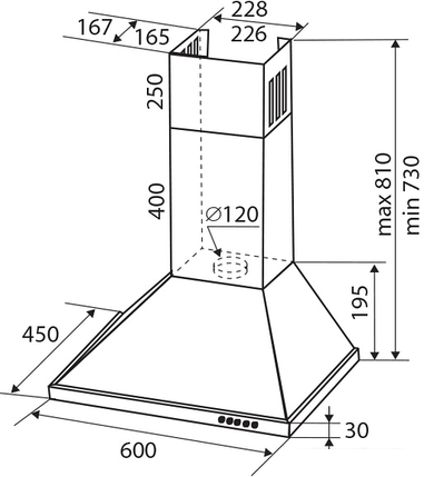Кухонная вытяжка Zigmund & Shtain K 139.6 S, фото 2