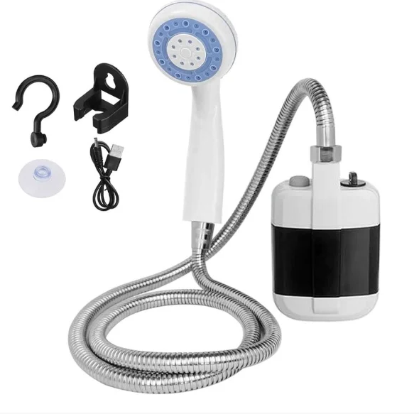 Походный переносной душ Portable Outdoor Shower с акуммулятором и зарядкой от USB