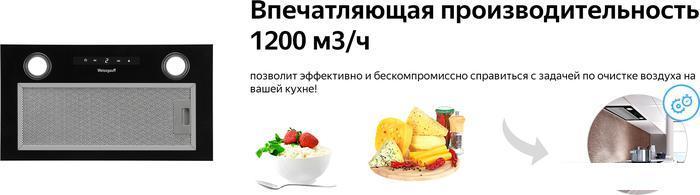 Кухонная вытяжка Weissgauff Box 1200 BL, фото 3