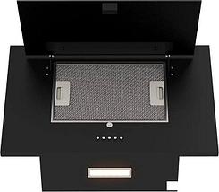 Кухонная вытяжка Elikor Коралл 60П-430-К3Д 266401 (черный/черное стекло), фото 3